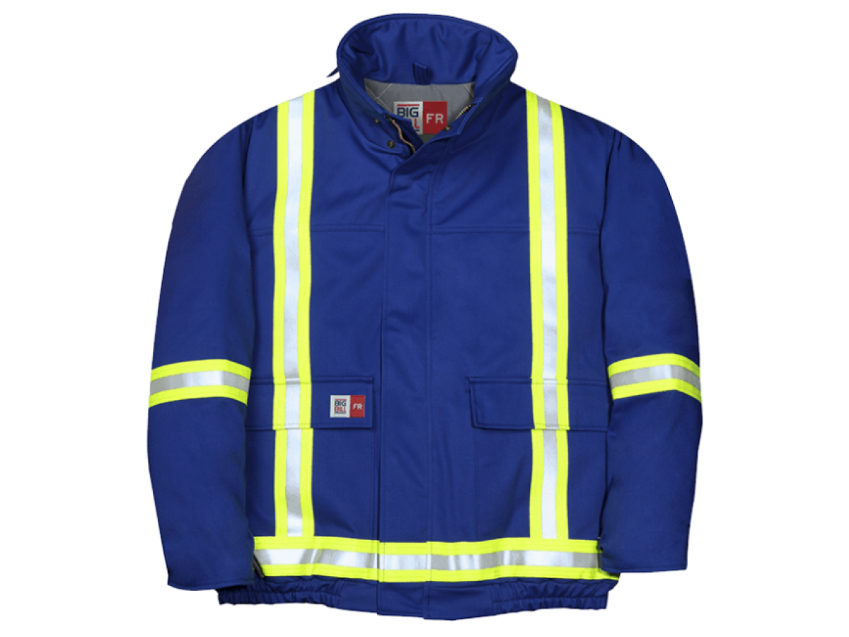 Winter Bomber Jacket with Reflective Material - SWS Group