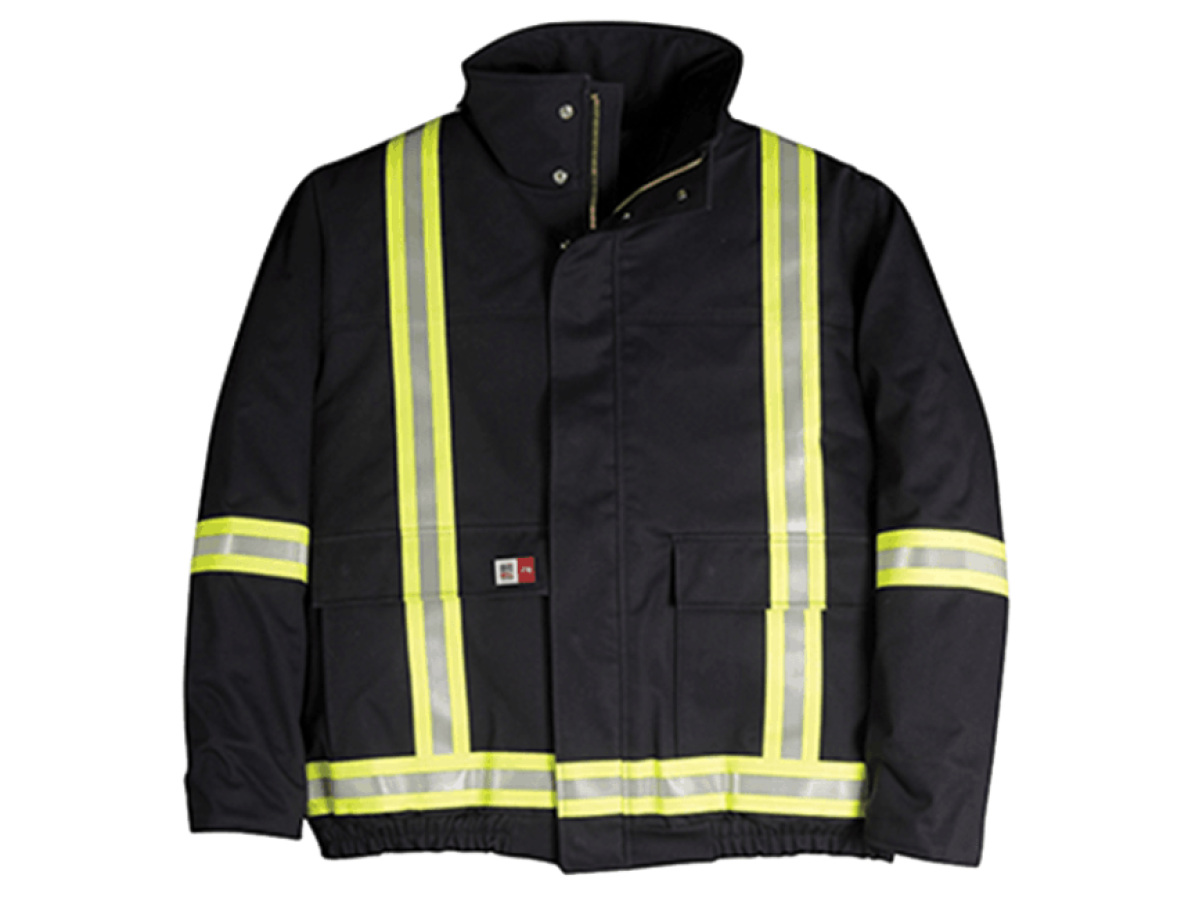 Winter Bomber Jacket with Reflective Material - SWS Group